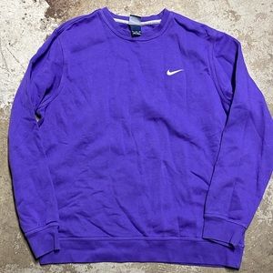 Nike blue tag purple crewneck sweater
